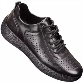 Обувь из натуральной кожи, мужские мокасины с дышащей подошвой, кроссовки из коровьей кожи, лоферы, обувь для бега и вождения для мужчин 38