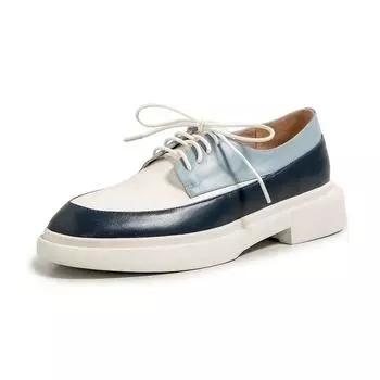 Обувь из натуральной кожи. Женские туфли-лодочки. Удобная повседневная обувь на шнуровке разных цветов. Весна-лето. Женская обувь. 34 белый