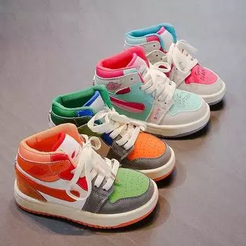 Обувь Mandarin Duck для девочек, новинка осени, детские кроссовки для мальчиков, детская обувь Velcro Graffiti Board, тренд 27