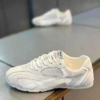 Обувь мужская 2025 года, новые летние сетчатые повседневные туфли, модные дышащие туфли Forrest Gump с мягкой подошвой, универсальные туфли на шнуровке с низким верхом 39 серый