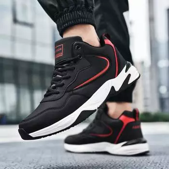 Обувь мужская 2025 Новая осенняя кожаная поверхность 46 Мужская очень большого размера 47 Утолщенная 45 Повседневные широкие кроссовки 48 35