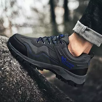 Обувь мужская больших размеров летняя обувь для отдыха на природе альпинизм обувь мужская кроссовки модная обувь для путешествий на природе 39 чёрный