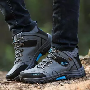 Обувь мужская больших размеров зимняя обувь с высоким берцем из хлопка походная обувь походная обувь для активного отдыха мужские кроссовки мужская обувь 39