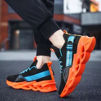 Обувь мужская большого размера Blade Flyknit модная обувь летняя мужская мода повседневные кроссовки для бега кроссовки 36