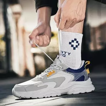 Обувь мужская большого размера мужская обувь дышащая кроссовки для бега Daddy Shoes модная обувь легкие повседневные кроссовки цельная вещь отправлена от имени других 39
