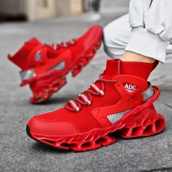 Обувь мужская Кроссовки Мужская повседневная Мужская обувь теннисные туфли Роскошные кроссовки Тренерская обувь для бега Дышащие модные мокасины для бега для мужчин 39