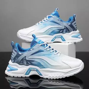 Обувь мужская летняя на толстой подошве ретро с высоким верхом американская локомотивная спортивная и досуговая универсальная модная обувь мужская 39