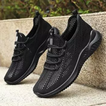 Обувь мужская летняя новая дышащая мужская обувь полиуретановая легкая кроссовки одиночные туфли повседневная обувь универсальная сетчатая обувь 39