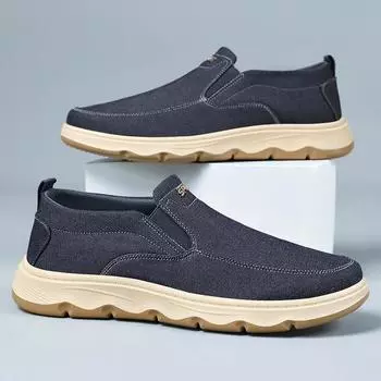 Обувь Мужская летняя новая одинарная обувь British Bean Shoes Dad Shoes Повседневная обувь 39 чёрный