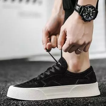 Обувь мужская модная мужская летняя 2024 года, новая толстая подошва, увеличивающая рост, корейская версия, модная обувь для доски, мужская повседневная мужская обувь 39