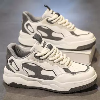 Обувь мужская модная обувь весенний дизайн чувство нишевая спортивная обувь для сноубординга ученики средней школы корейская версия универсальные низкие повседневные белые туфли 39