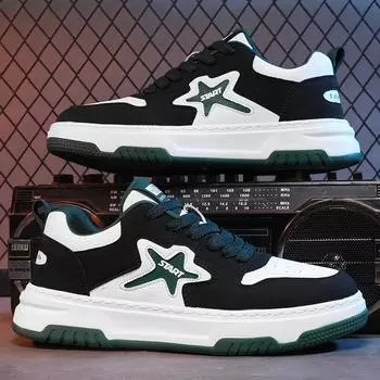 Обувь мужская модная обувь весна 2025 новая нишевая модная брендовая спортивная обувь для мальчиков средней школы корейская версия универсальной повседневной обуви 39