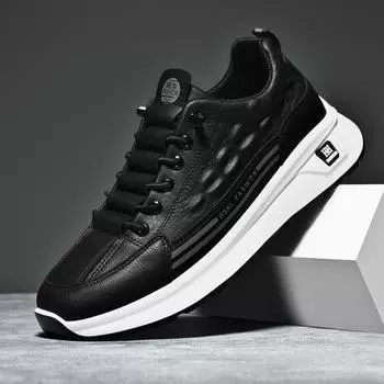 Обувь мужская модная осенне-зимняя новая повседневная обувь модная универсальная на толстой подошве усиливающая спортивная обувь нескользящая и износостойкая популярная 39