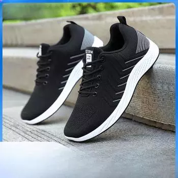 Обувь мужская новая мужская обувь дышащая повседневная легкая беговая обувь модные трендовые кроссовки мужские 39