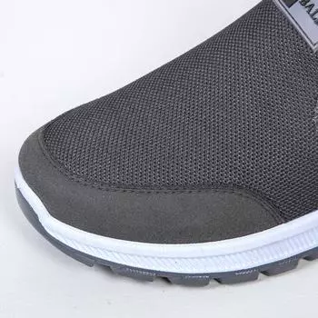 Обувь Мужская обувь из старой пекинской ткани Мужская повседневная обувь Мягкая подошва Нескользящая, износостойкая, дышащая и удобная Для людей среднего и пожилого возраста 39 чёрный