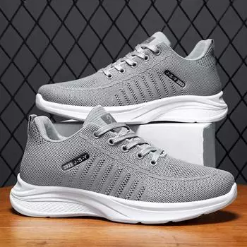 Обувь мужская осенняя сетчатая дышащая одинарная обувь мягкая подошва удобная повседневная обувь мужская обувь 39