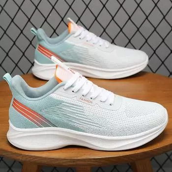 Обувь мужская осенняя сетчатая дышащая одинарная обувь модная трендовая спортивная обувь простая универсальная повседневная обувь мужская обувь 39