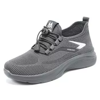 Обувь Мужская повседневная обувь Дышащие кроссовки Мужские 44 чёрный