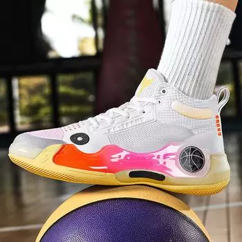 Обувь мужская весенняя новая молодежная обувь для единоборств баскетбольная обувь родитель-ребенок спортивная мужская обувь баскетбол 36