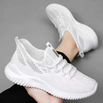 Обувь мужская весна 2025 года, новые сетчатые туфли, одинарные туфли, сетчатые дышащие, повседневные, легкие, спортивные туфли 39