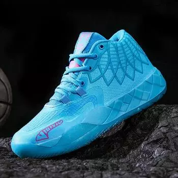 Обувь мужская весна-лето 2024 года Mandarin Duck дышащая сетка студенческие кроссовки средняя помощь молодежные практичные баскетбольные кроссовки цвет 39