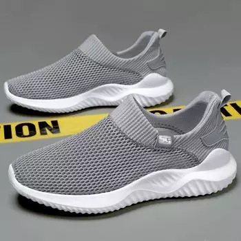 Обувь мужская весна-лето 2025 года, новые туфли, одинарные туфли, ленивые мужские туфли, мягкие дышащие спортивные туфли 39 чёрный