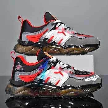 Обувь Мужские кроссовки Мужская повседневная мужская обувь Теннисная обувь класса люкс Кроссовки для бега Дышащая обувь Модные мокасины Кроссовки для бега 39