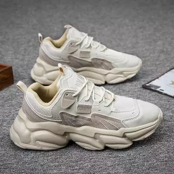 Обувь, мужские кроссовки, мужская повседневная обувь, дышащая обувь высокого качества, модная нескользящая прогулочная обувь, кроссовки 39 бежевый