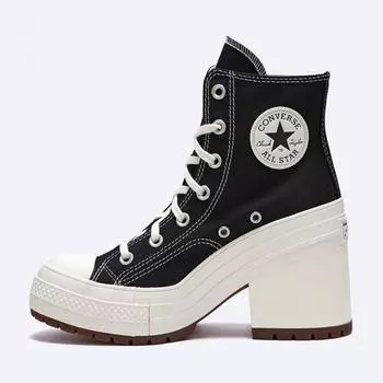 Кроссовки Converse Chuck 70 De Luxe на каблуке черные A05347c 220
