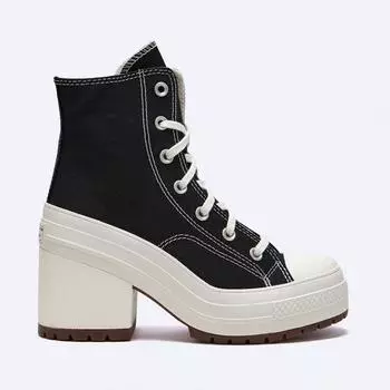 Кроссовки Converse Chuck 70 De Luxe на каблуке черные A05347c 220