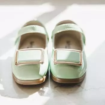 Обувь на плоской подошве Baby Jam для девочек Comi мятного цвета-D205 140