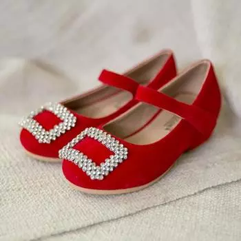 Обувь на плоской подошве Roger Heel для девочек Baby Jam, красная, D198 160