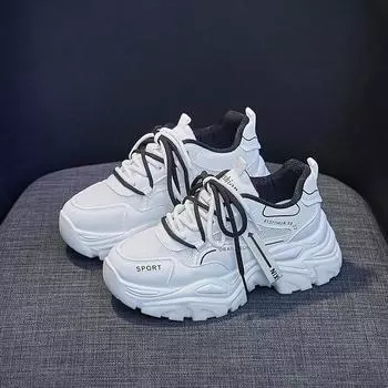 Обувь Осенние повседневные кроссовки с дышащей сеткой, модные спортивные кроссовки на платформе, уличные кроссовки, Zapatillas Mujer 35