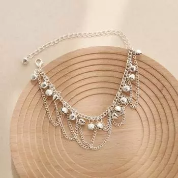 Обувь Персонализированная мода Красочные колокольчики ножной браслет Богемный волнистый кисточкой колокольчики женский ножной браслет One Size белый