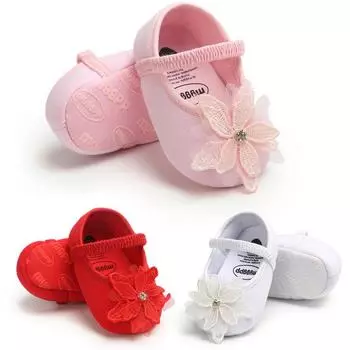 Обувь принцессы с вышивкой для маленьких девочек и цветочным узором, головной убор с кружевом и цветком, реквизит для фотосъемки S розовый