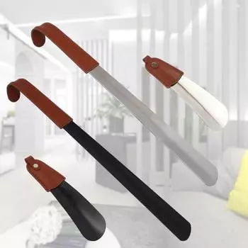 Обувь с рогом, рубашка, длинная обувь из нержавеющей стали, обтянутая искусственной кожей, для мужчин, женщин, детей, металлические сапоги для пожилых людей, повседневная спортивная модельная обувь, подъемник для обуви, аксессуары для обуви Short серебрян