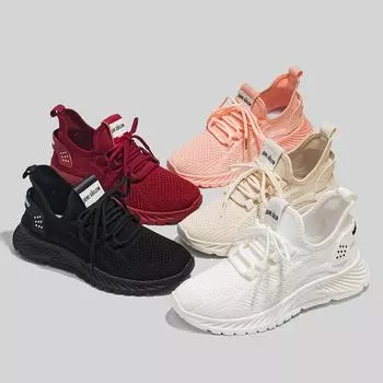 Обувь с сеткой, новинка 2023 года, летняя женская обувь, универсальная тонкая дышащая спортивная обувь с сеткой 35 чёрный