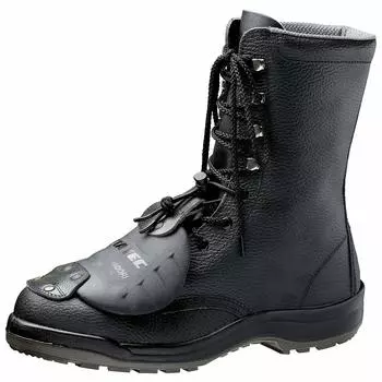 Обувь Safety Long с резиновым подъёмником Instep Pro [Midori Anzen], верх, протектор, ремешок, CJ030, M2, чёрный, 27,0 см чёрный