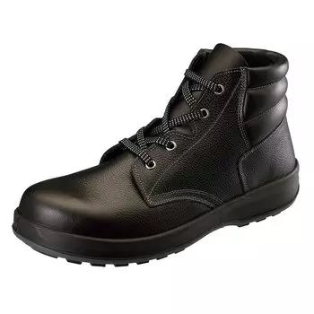 Обувь Safety Medium JIS Slip WS22 см 3E [Simon], трикотаж, пройден, безопасность, комфорт, сопротивление, амортизация, черный, черный, 23,5 чёрный