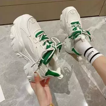 Обувь Torre, женская, весна и осень, новый стиль, высокая посадка, студенческие однослойные туфли, модные, повседневные, белые туфли на толстой подошве 35 бежевый