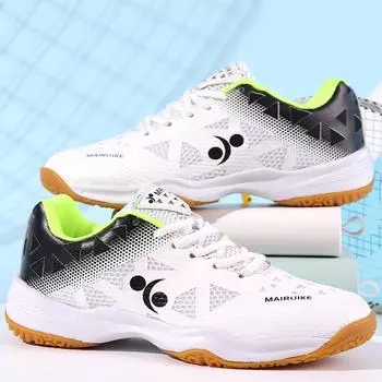Обувь унисекс для бадминтона 36-45, мужская и женская обувь для любителей бадминтона, уличная тренировочная обувь, теннисная обувь, обувь для гольфа для отдыха 36 белый