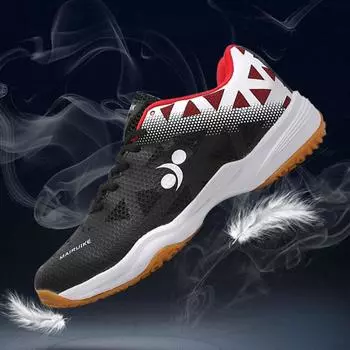 Обувь унисекс для бадминтона 36-45, противоскользящая износостойкая уличная тренировочная обувь, теннисная обувь, повседневная обувь для гольфа 36 белый