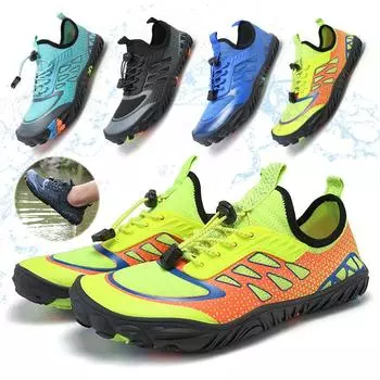 Обувь унисекс для босиком по воде, обувь для плавания по течению, аква-обувь, дренажные болотные сандалии для тренажерного зала, йоги, дайвинга, серфинга, пеших прогулок, спортивные кроссовки 36 синий