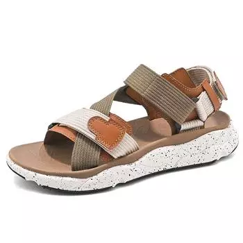 Обувь унисекс, летние мужские сандалии, уличные пляжные сандалии для мужчин 36 коричневый