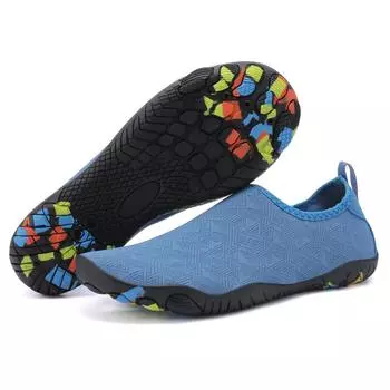 Обувь унисекс. Летняя обувь для водных видов спорта для женщин. Быстросохнущая обувь цвета морской волны. Многофункциональные кроссовки. 35 синий