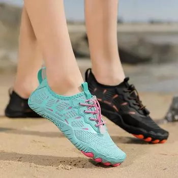 Обувь унисекс, носки для плавания и дайвинга, летние пляжные сандалии цвета морской волны, обувь на плоской подошве, приморские нескользящие кроссовки, носки, тапочки для мужчин и женщин 35 розовый