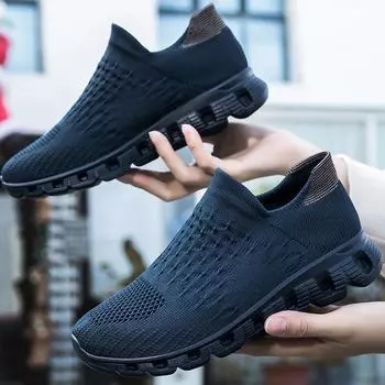 Обувь унисекс, ультралегкая обувь, женская обувь большого размера для фитнеса и бега на открытом воздухе, мужские кроссовки 35 темно-синий