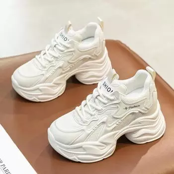 Обувь, увеличивающая рост, женские кроссовки, дышащая, новая, внутренняя, увеличивающая рост, повседневная обувь, танкетка, платформа, сетчатая обувь для женщин 34