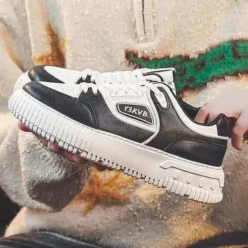 Обувь Весенние туфли Повседневные белые туфли Туфли на толстой подошве 39 белый