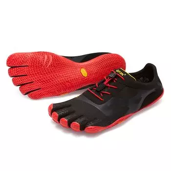 Обувь Vibram FiveFingers KSO Evo для тренировок и размера EU43, мужская, ультратонкая подошва, для упражнений, маленькая, черно-красная, (26.5см) [Использовал]